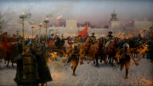 "Le départ du palais de Wilanow du roi Jean III Sobieski e…