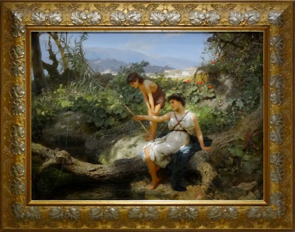 "Idylle romaine (La Pêche)", Henryk Siemiradzki, vers 1879…
