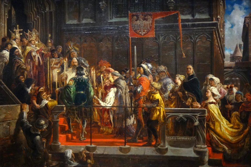 "Le Baptême de Ladislas III Jagellon en 1434", Jan Matejko…