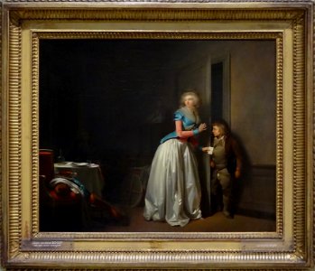 "La visite reçue", Louis-Léopold Boilly, 1789.