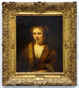 'Hendrickje Stoffels, compagne de l'artiste, coiffée d'un …