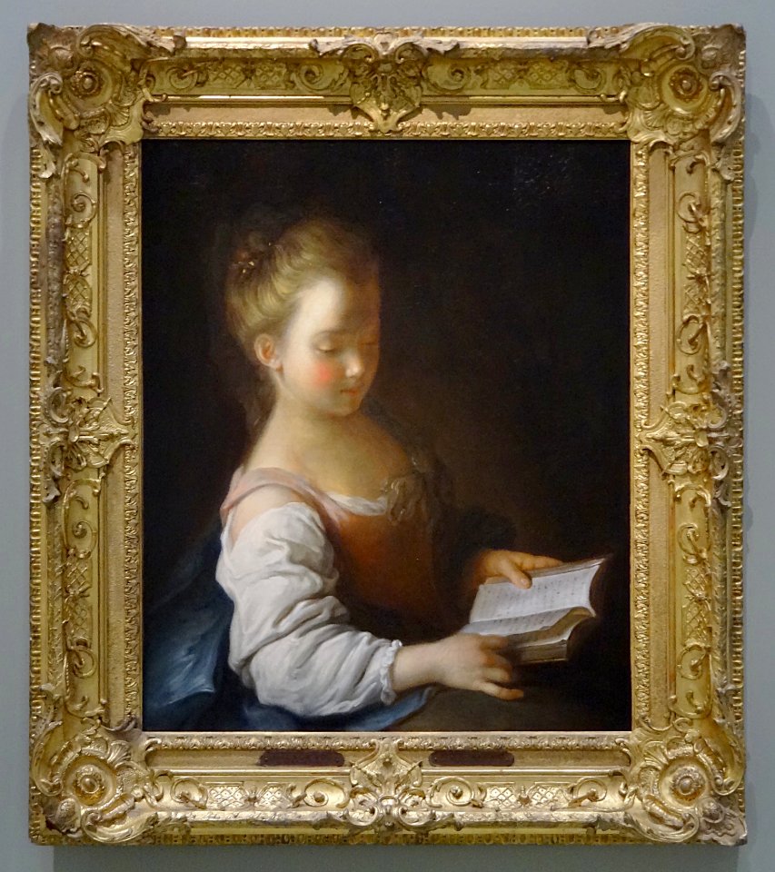 "La liseuse", Alexis Grimou, vers 1700-1730.
