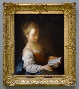 "La liseuse", Alexis Grimou, vers 1700-1730.