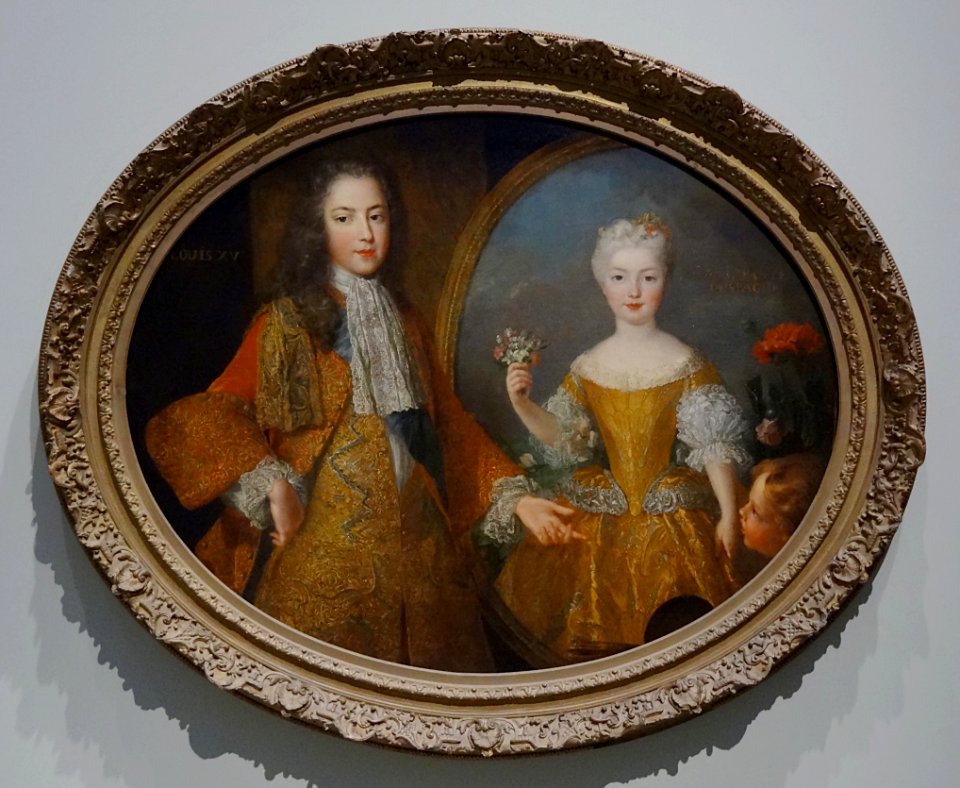 "L'Amour présentant à Louis XV le portrait de sa fiancée l…