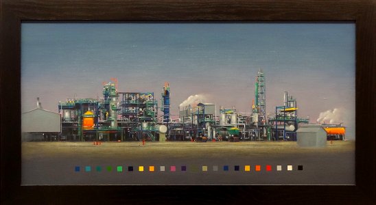 "Polychromie de l'usine Socabu", André Lemonnier, 1990.