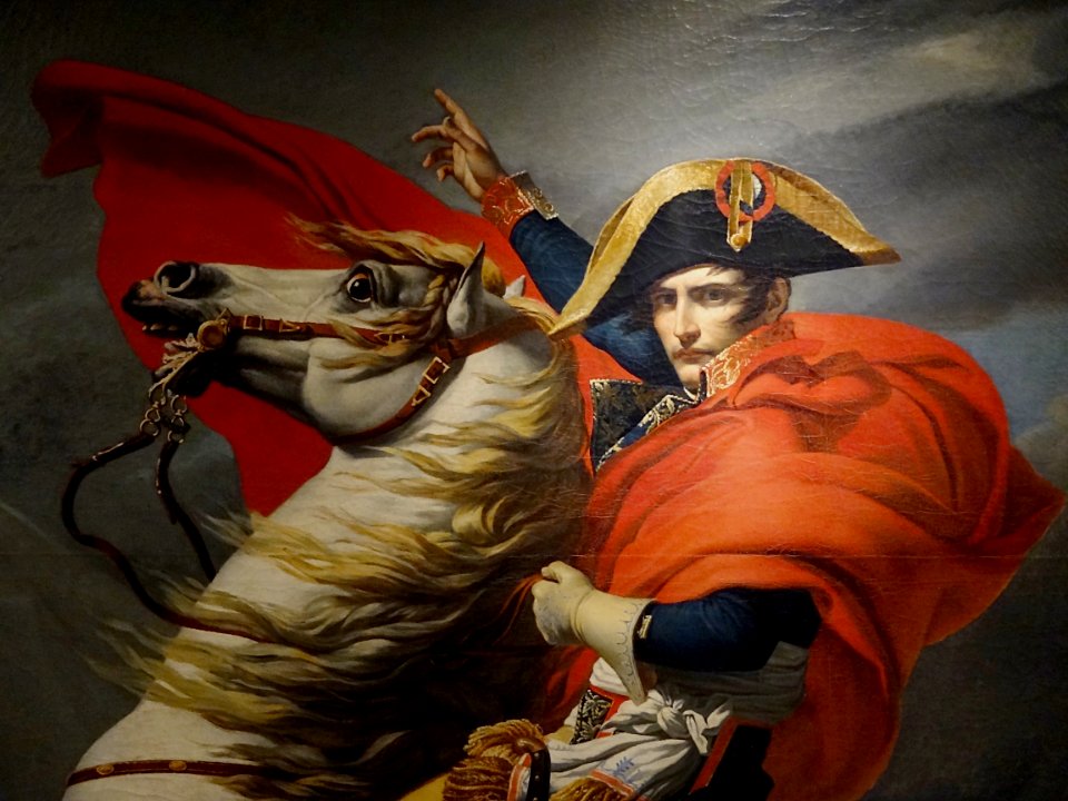 Détail de "Bonaparte, Premier Consul, franchissant le Gran…