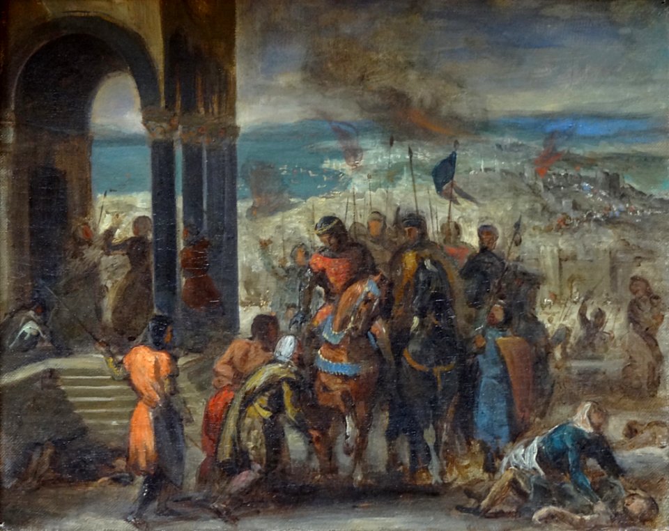 "Entrée des croisés à Constantinople", Eugène Delacroix.