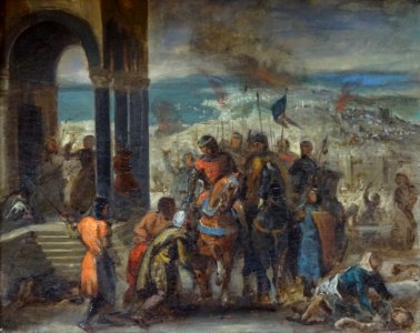 "Entrée des croisés à Constantinople", Eugène Delacroix.