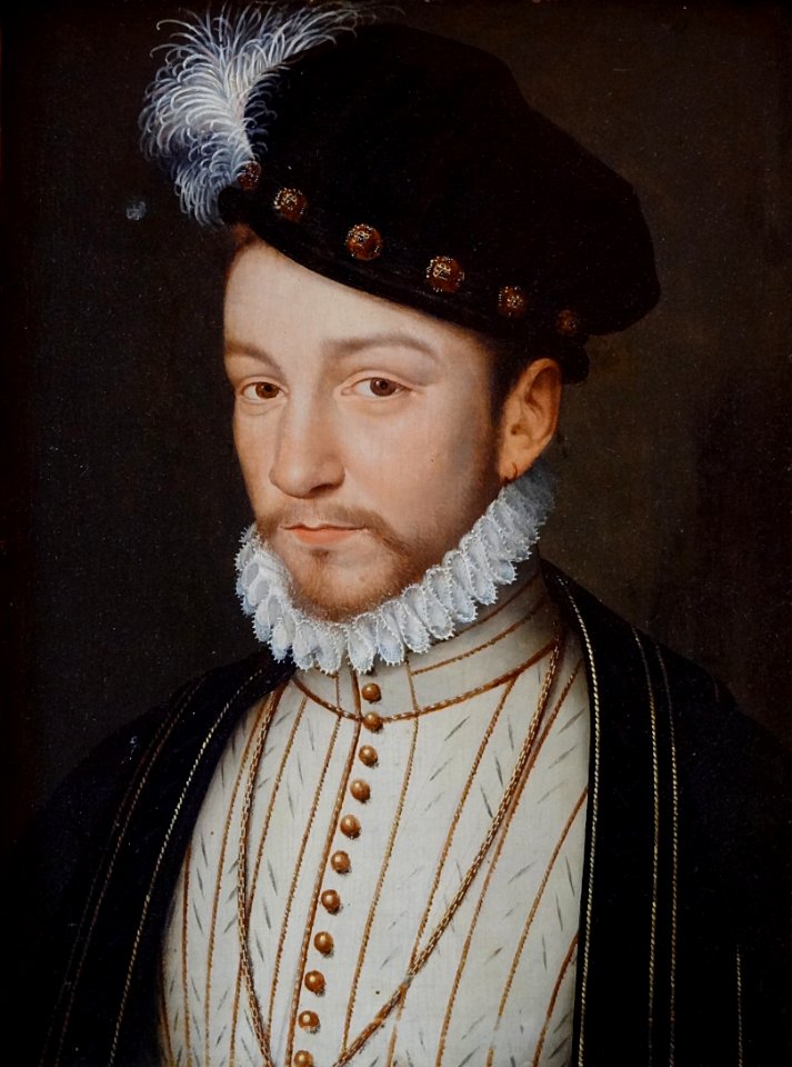 Portrait de Charles IX, atelier de François Clouet.