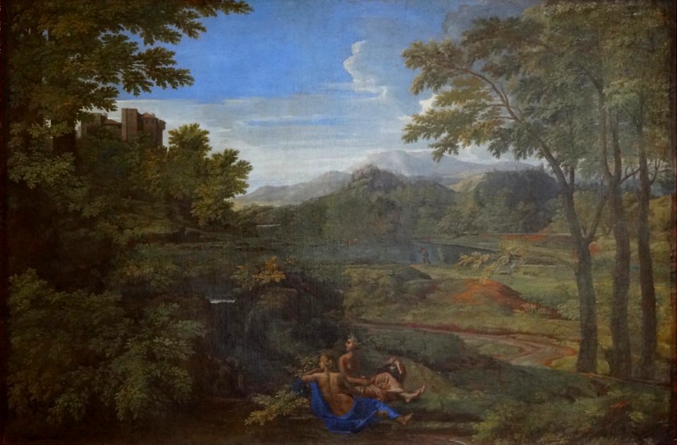 "Paysage aux deux nymphes", Nicolas Poussin. Musée Condé, …