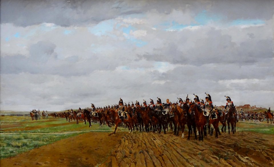 "Les cuirassiers, 1805, avant la charge". Musée Condé, Cha…