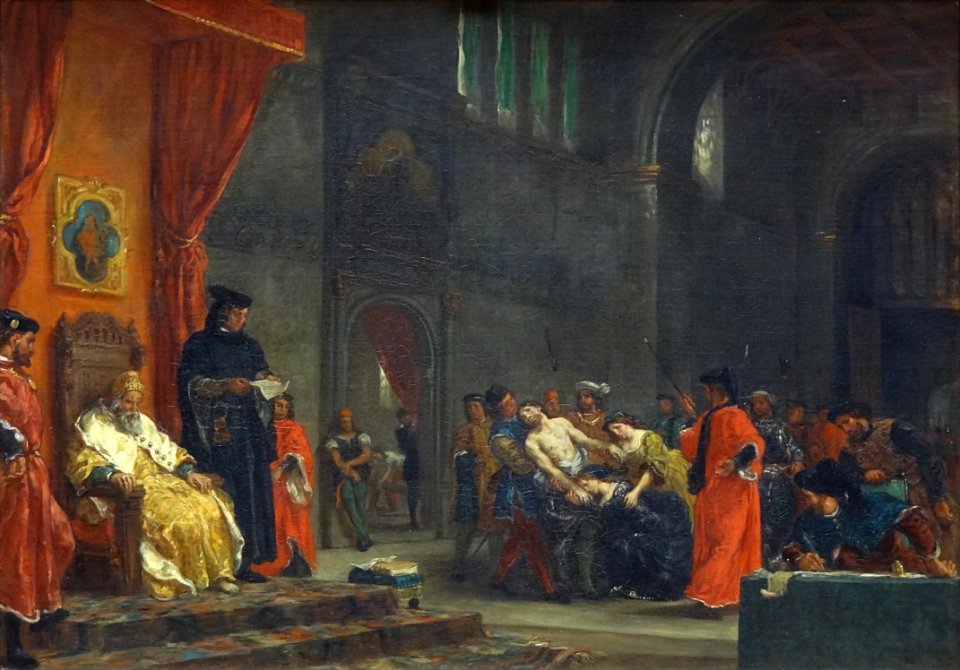 "Les deux Foscari", Eugène Delacroix. Musée Condé, Chantil…