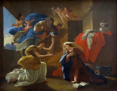 "L'Annonciation", Nicolas Poussin.