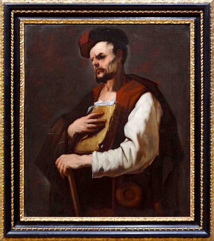 "Portrait d'un philosophe", Luca Giordano, vers 1660.
