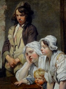 "La lecture de la Bible" (détail), Jean-Baptiste Greuze, 1…