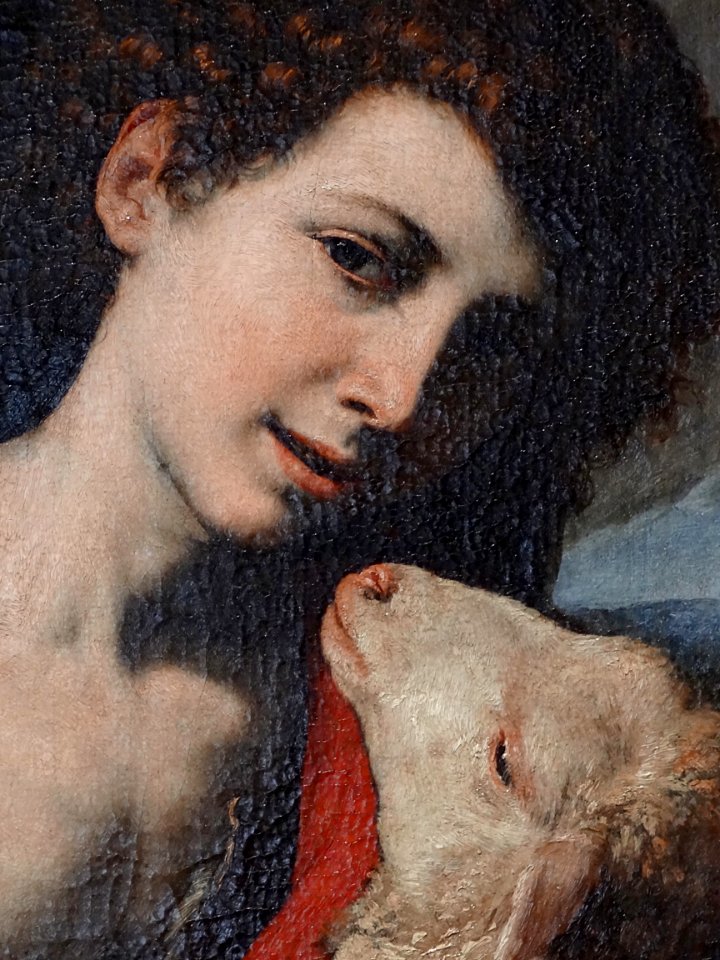 "Saint Jean Baptiste enfant avec l'agneau" (détail), Jusep…