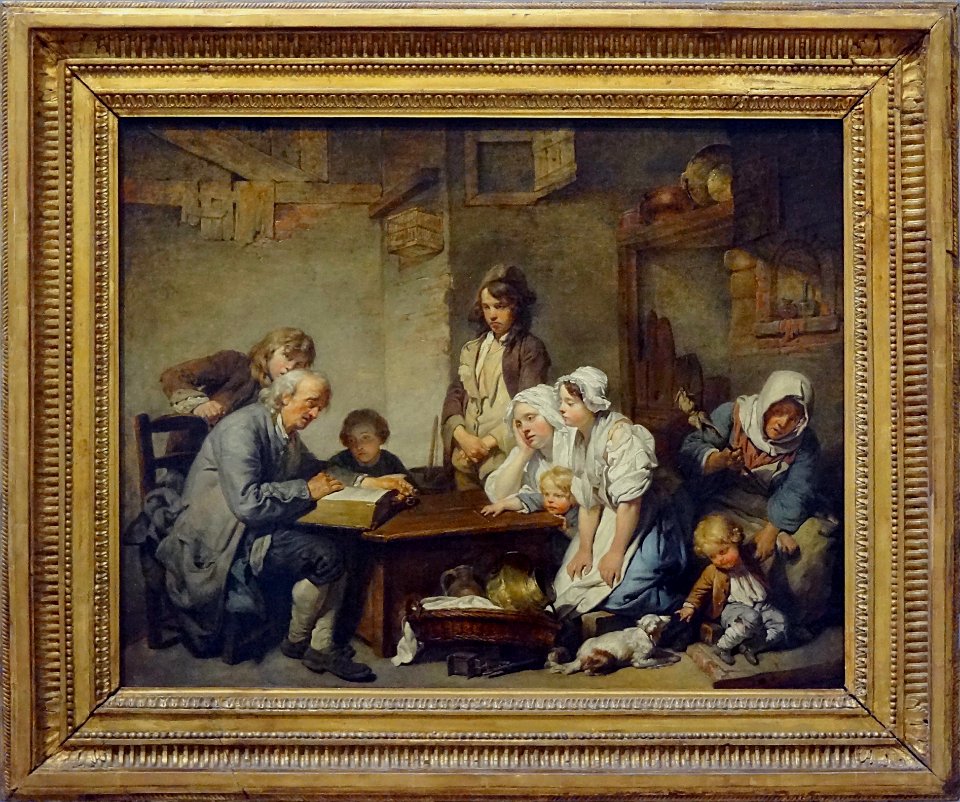 "La lecture de la Bible", Jean-Baptiste Greuze, 1755. Trés…