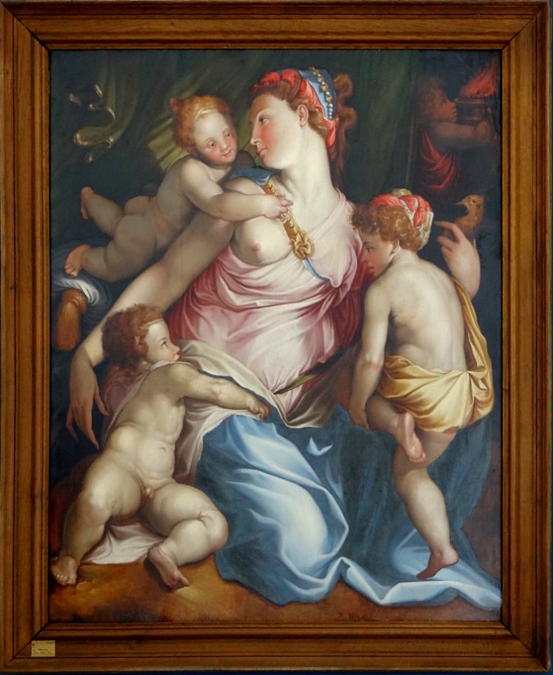 "La Charité", d'après Francesco Salviati, vers 1550. La Fè…