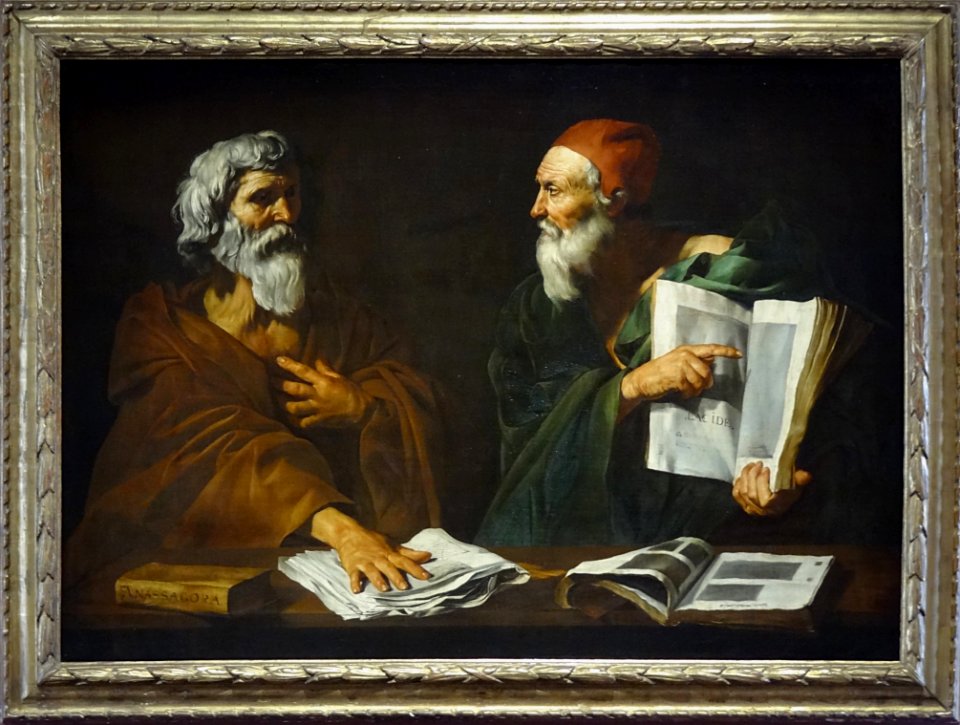 "Deux philosophes (Anaxagore et Lacydès ?)", Jusepe de Rib…