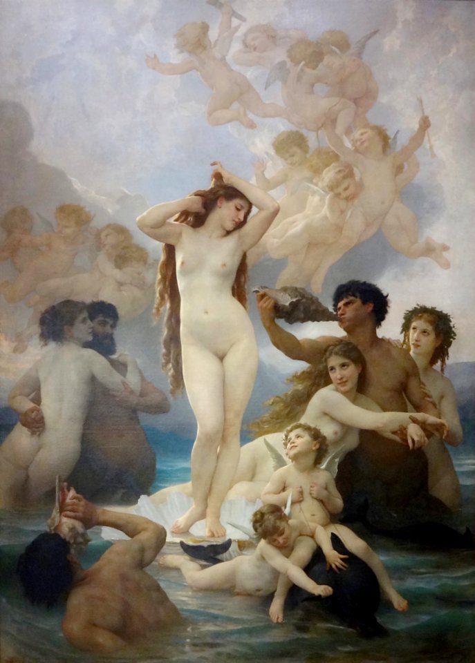 "Naissance de Vénus", William Bouguereau, 1879.