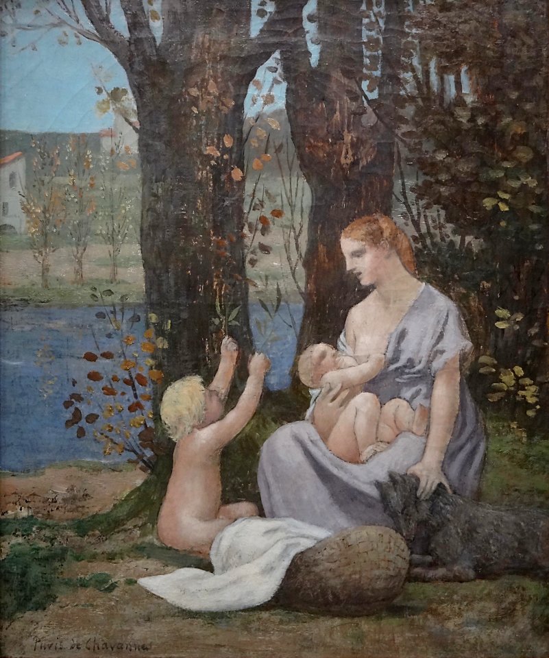 "La jeune mère", dit aussi "La Charité", Pierre Puvis de C…