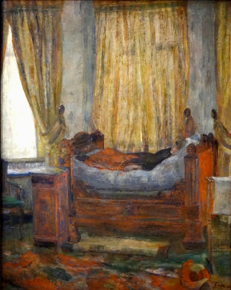 "La dame en détresse", James Ensor, 1882.