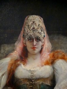 "Portrait de Sarah Bernhardt" (détail), Georges Clairin, e…