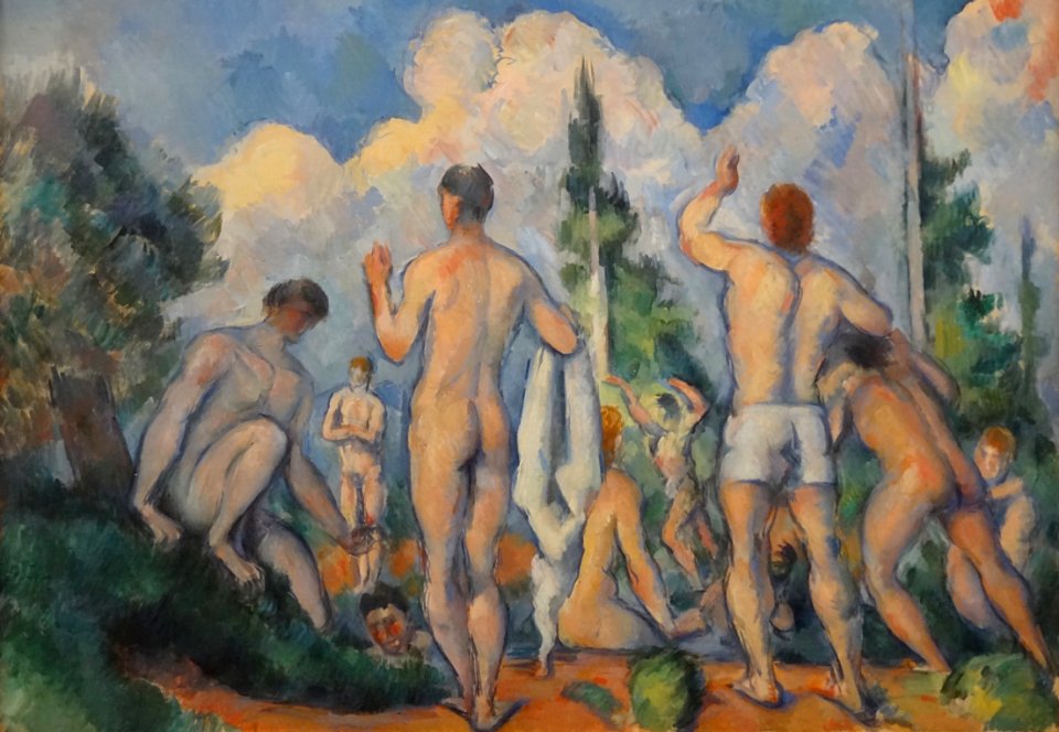 "Baigneurs", Paul Cézanne, 1890.