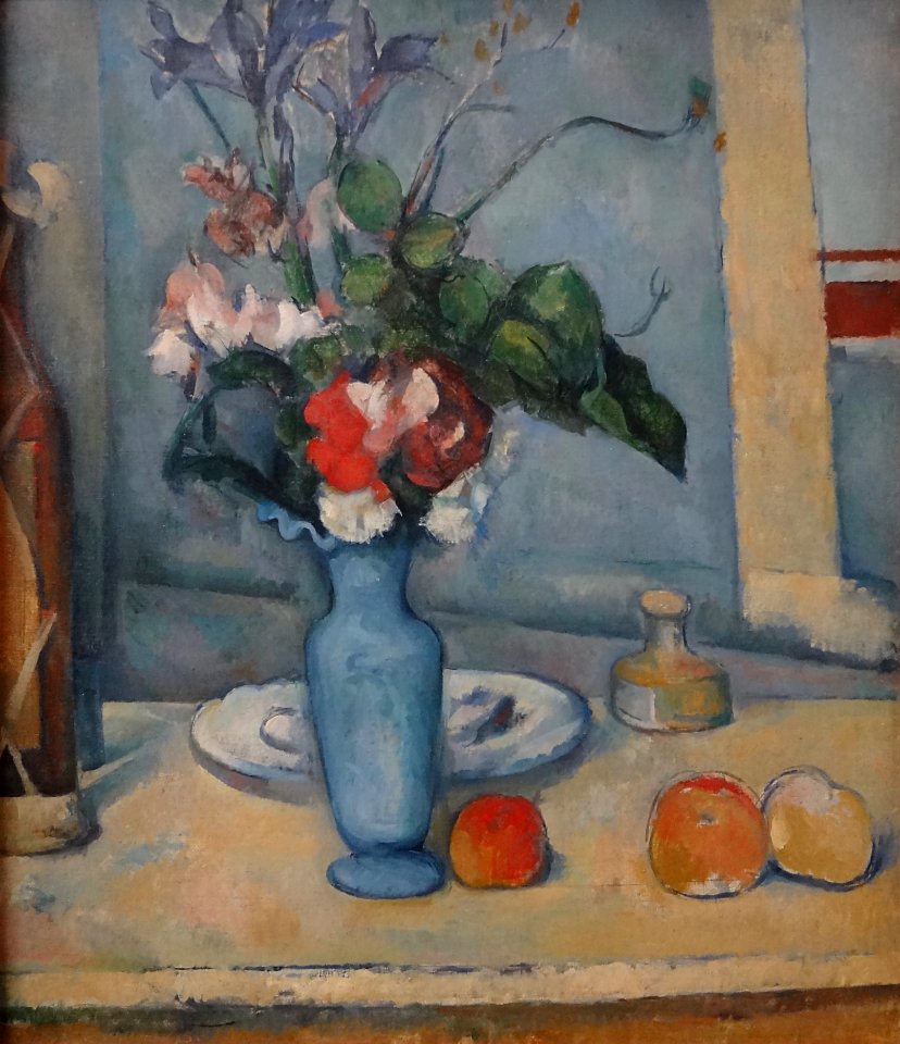 "Le vase bleu", Paul Cézanne, 1889-1890.