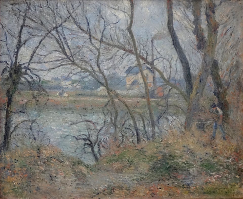 "Bords de l'Oise, près de Pontoise, hiver", Camille Pissar…
