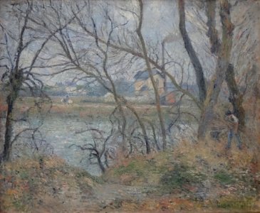 "Bords de l'Oise, près de Pontoise, hiver", Camille Pissar…