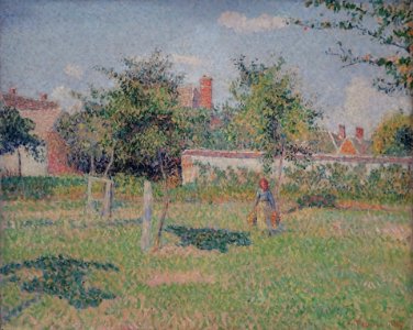 "Paysage à Eragny", Camille Pissarro, 1887.
