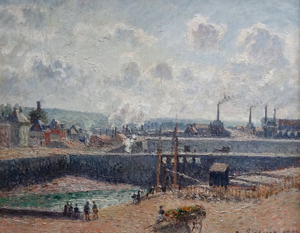 "Dieppe, bassin Duquesne. Marée basse, soleil, matin", Cam…
