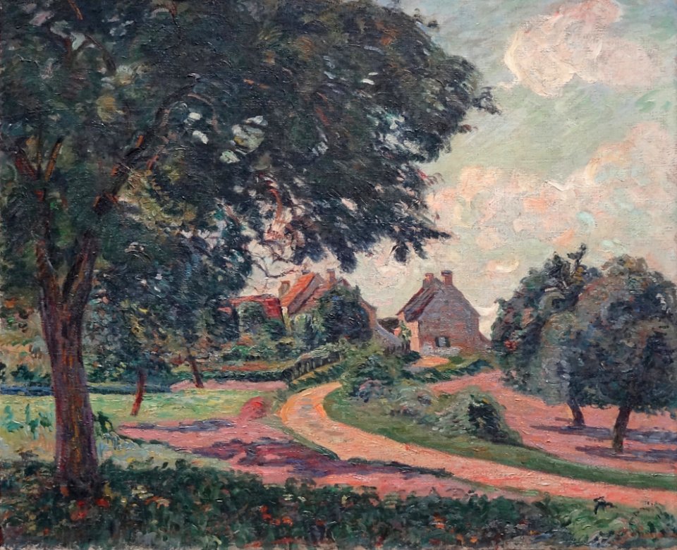 "Tournant de route après la pluie", Armand Guillaumin.