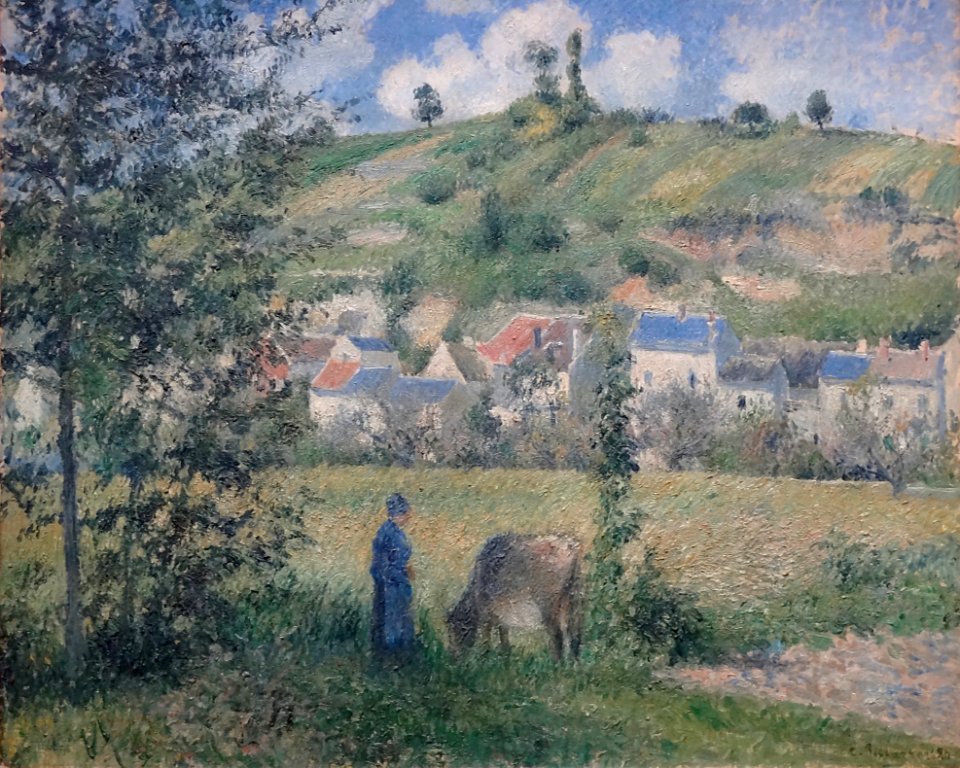 "Paysage à Chaponval", Camille Pissarro, 1880.
