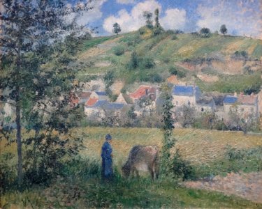"Paysage à Chaponval", Camille Pissarro, 1880.