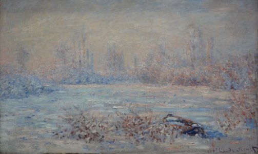 "Le givre", Claude Monet, 1880.