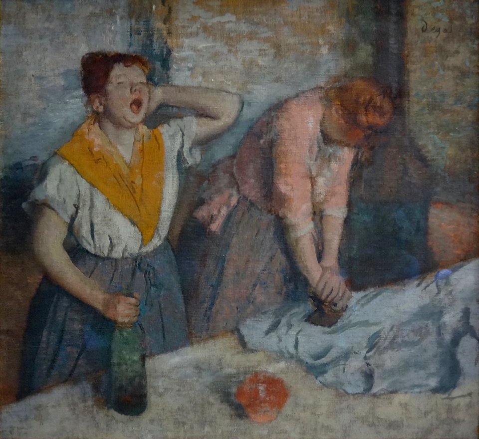 "Repasseuses", Edgar Degas, 1884-1886.