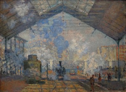 "La gare Saint-Lazare", Claude Monet, 1877.