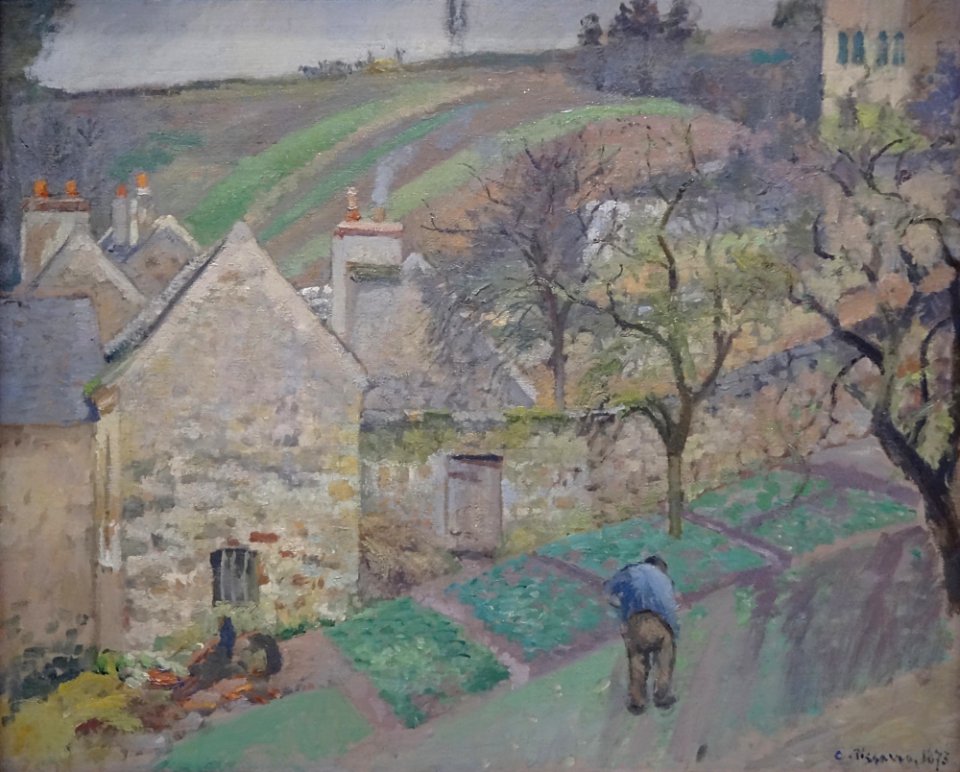 "Coteau de l'Hermitage", Camille Pissarro, 1873.