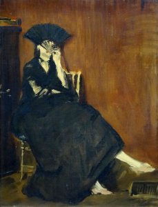 "Berthe Morisot à l'éventail", Edouard Manet, 1872.