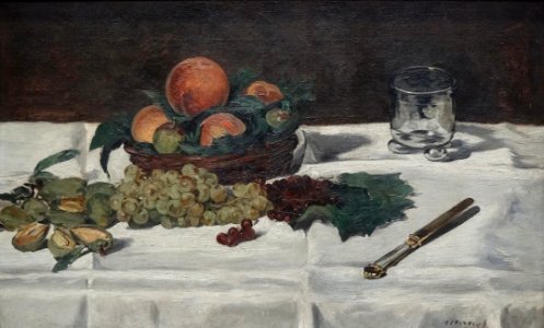 "Nature morte : fruits sur une table", Edouard Manet, 1864…