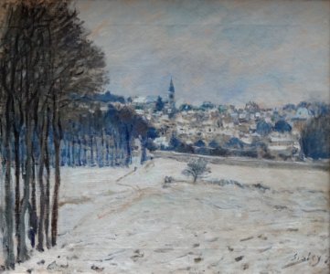 "La neige à Marly-le-Roi", Alfred Sisley, 1875.
