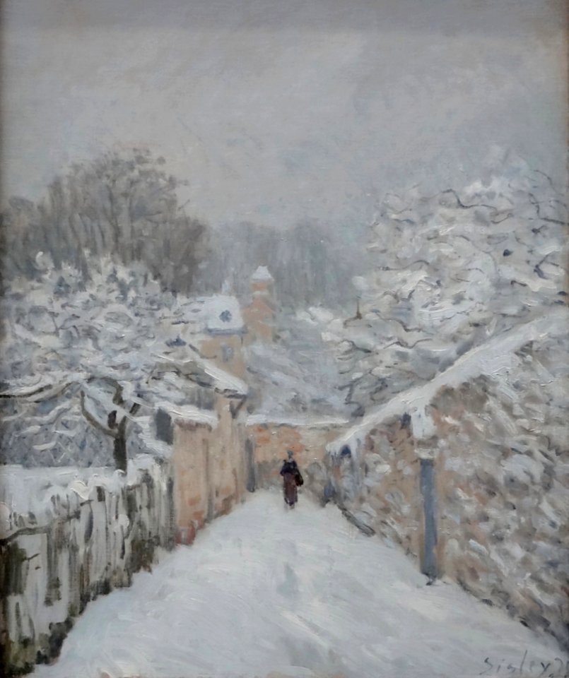 "La neige à Louveciennes", Alfred Sisley, 1878.
