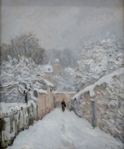 "La neige à Louveciennes", Alfred Sisley, 1878.