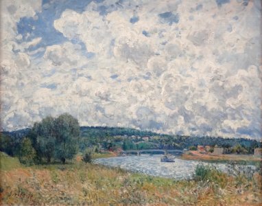 "La Seine à Suresnes", Alfred Sisley, 1877.
