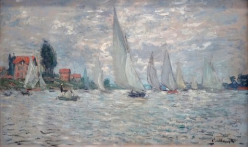 "Les barques, régate à Argenteuil", Claude Monet, vers 187…
