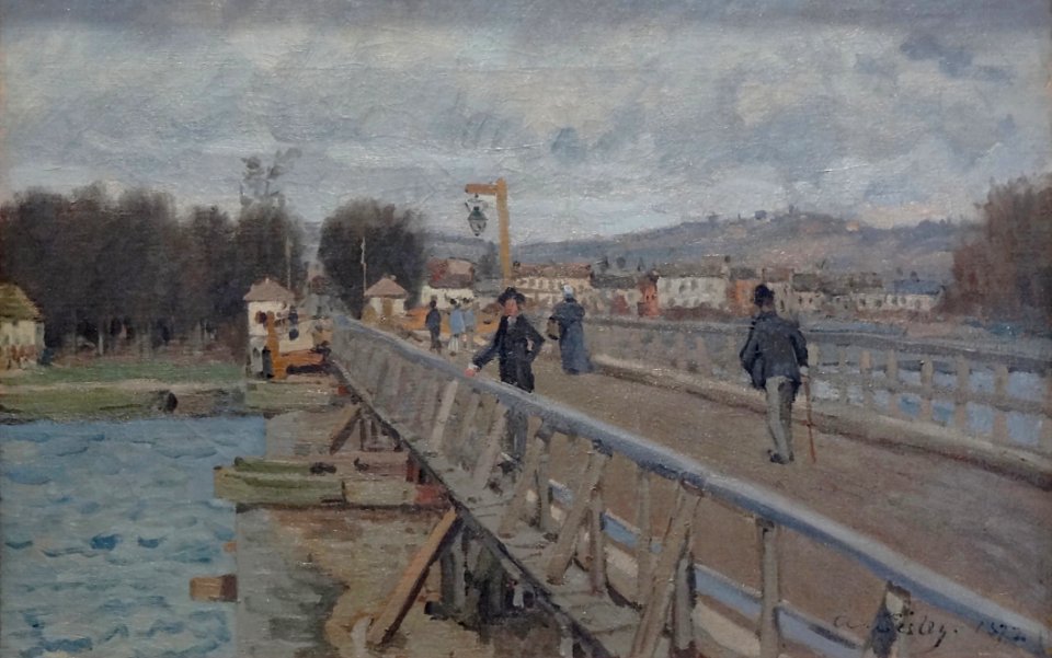 "Passerelle d'Argenteuil", Alfred Sisley, 1872.
