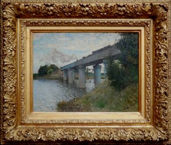 "Le pont du chemin de fer à Argenteuil", Claude Monet, 187…
