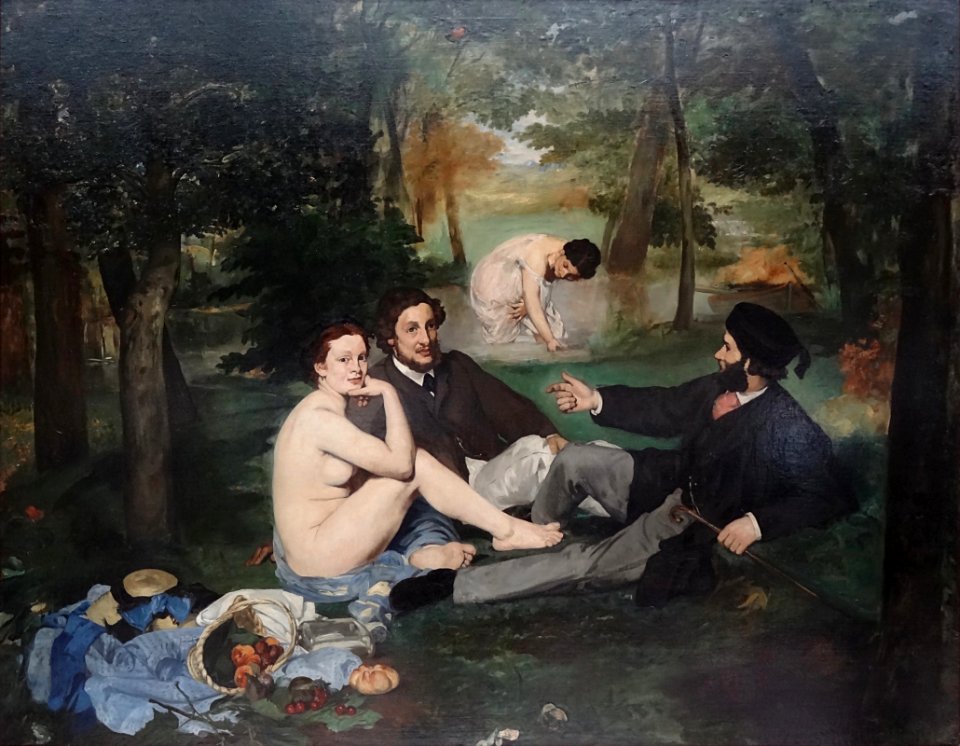 "Le déjeuner sur l'herbe", Edouard Manet, 1863.